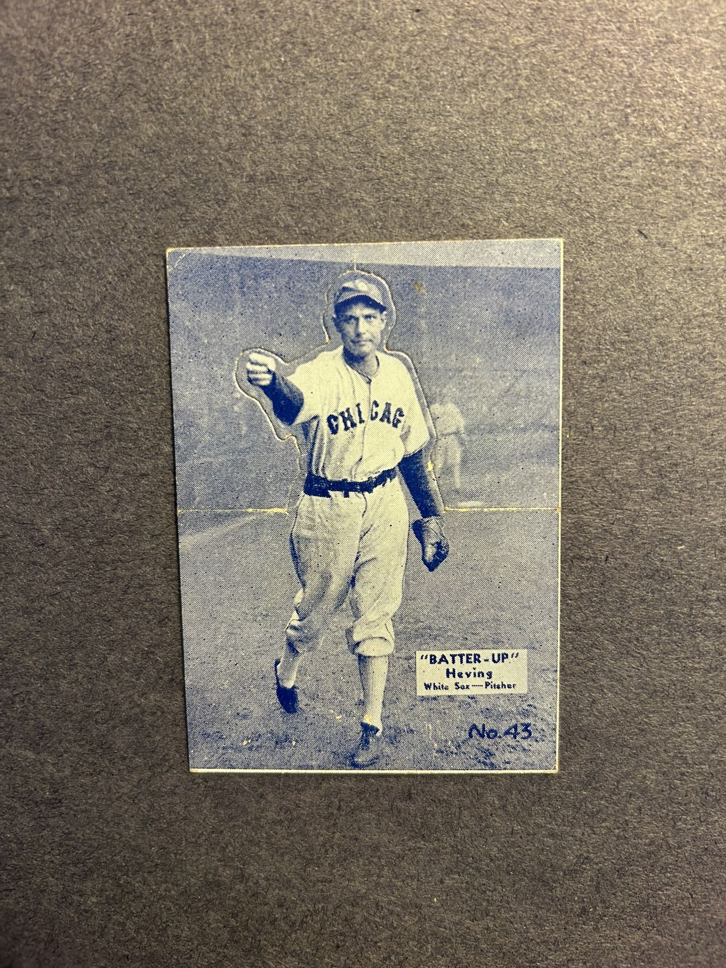 Vintage, Rare 1934 Batter-up #43 Joe Heving