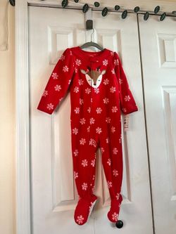 Carters fleece Christmas pajamas, NEW, size 2T
