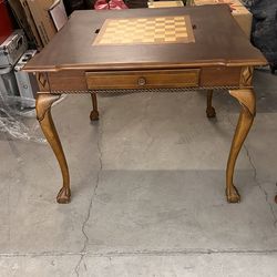 Solid Oak Old World Craftsmanship Game Table