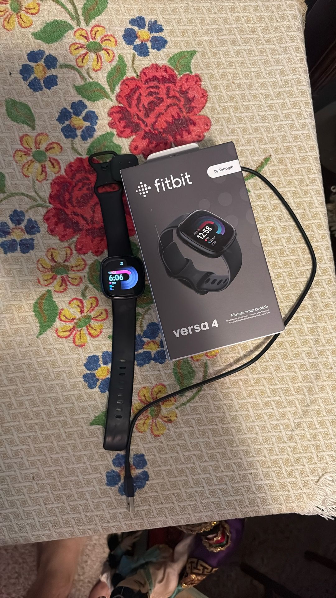Black Fitbit Versa 4