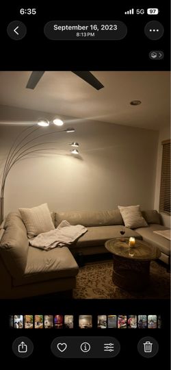 Cream modular couch