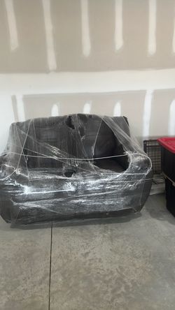 Leather Loveseat and couch