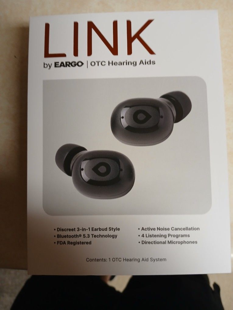 Link By Eargo Hearing Aid With Bluetooth