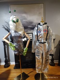 Astronaut and Alien adult Halloween costume