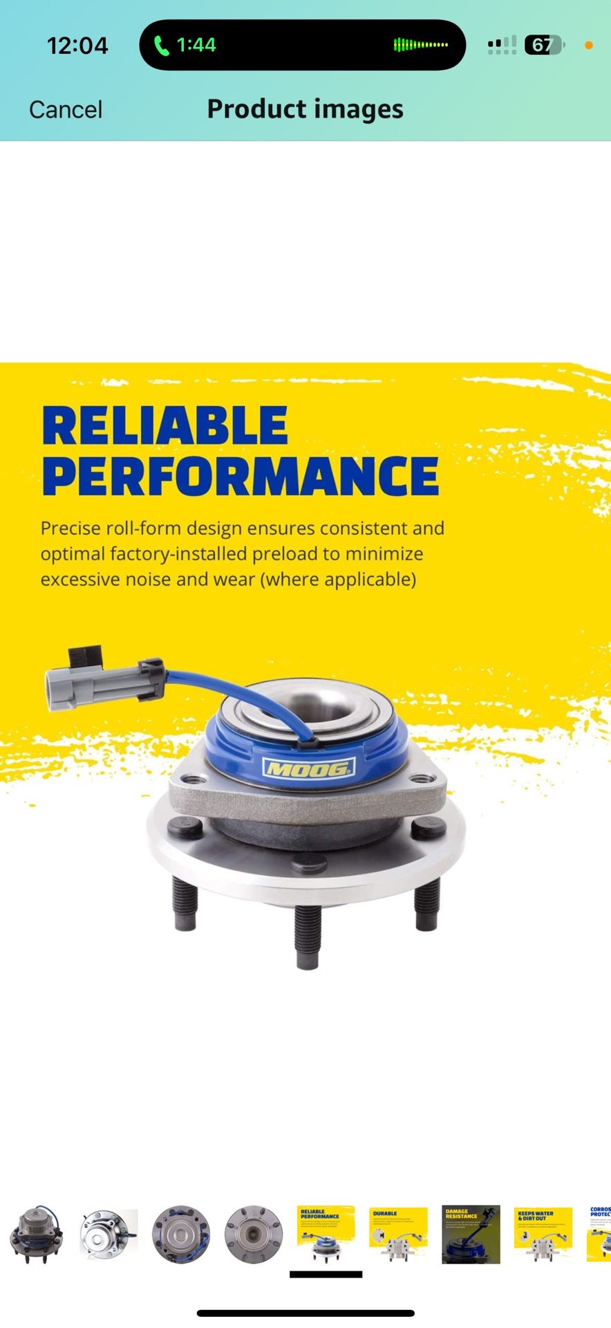 MOOG 515059 Wheel Bearing and Hub Assembly for Chevrolet Express 2500