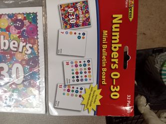 Numbers 0-30 Mini Bulliten Board