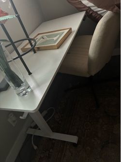 Electronic desk and chair