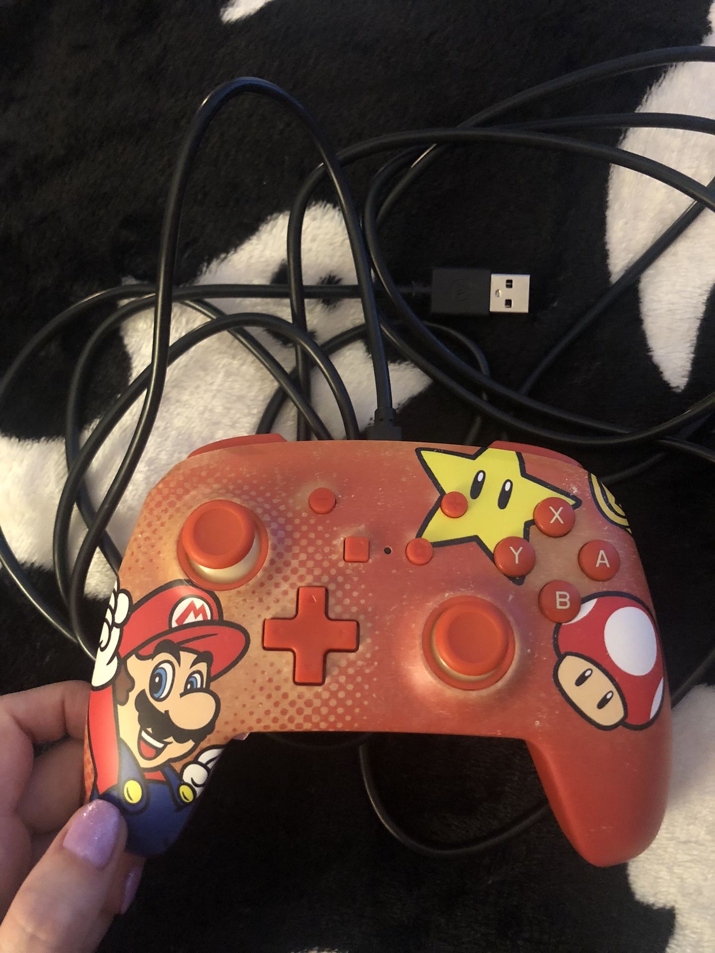 Nintendo Switch Mario Wired Controller