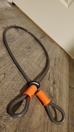 Kryptonite, KryptoFlex 525, Double Loop Cable, 5mm, 76cm, 2.5', Black