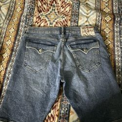 True Religion Jorts Rocco Relaxed Skinny 36