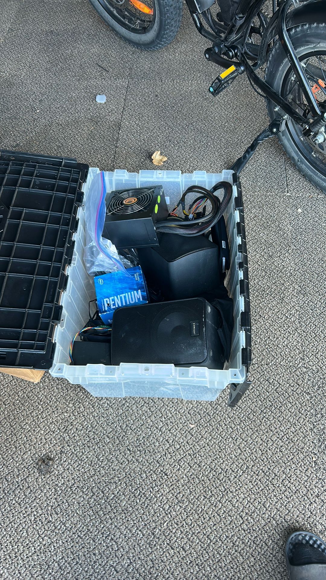 Box Of Old Gaming Parts