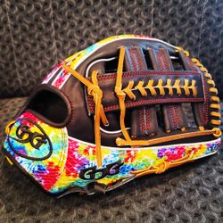 Handmade Snakeskin Tie-dye Gloves