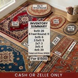 BRAND NEW  $5000 in rugs for $1500