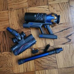 JELLYPIG 580W Cordless Stick Vacuum Cleaner Touch Screen LED Brush Head EUC 