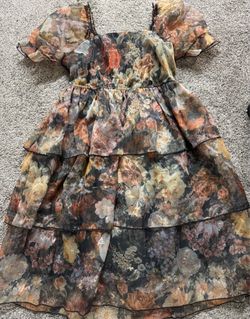 Fall ruffle dress
