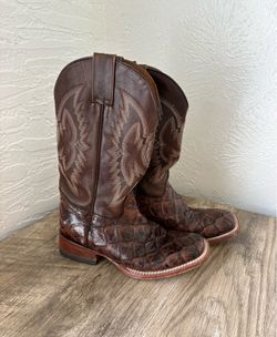 Agave Boots women’s brown leather embroidered boots size 7 made in Mexico