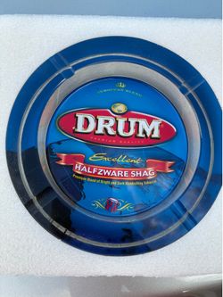Beautiful Drum glass ashtray