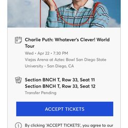 Charlie Puth Tickets 