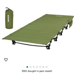 New MARCHWAY Ultralight Folding Tent Camping Cot Bed, Portable Compact for Outdoor Travel, Base Camp, Hiking, Mountaineering, Lightweight Backpacking
