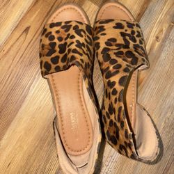 Catherine Malandrino Leopard Sandals