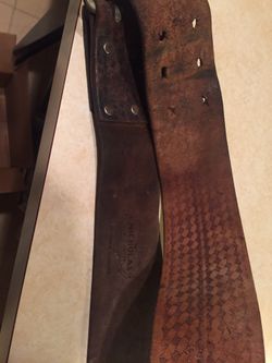 Ventage leather belt