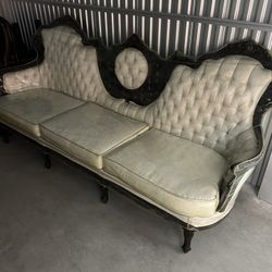 ANTIQUE COUCH AND CHAIR
