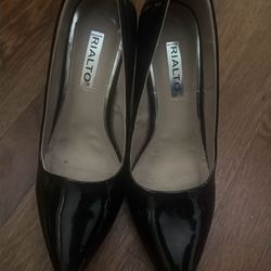 Shiny heels Black