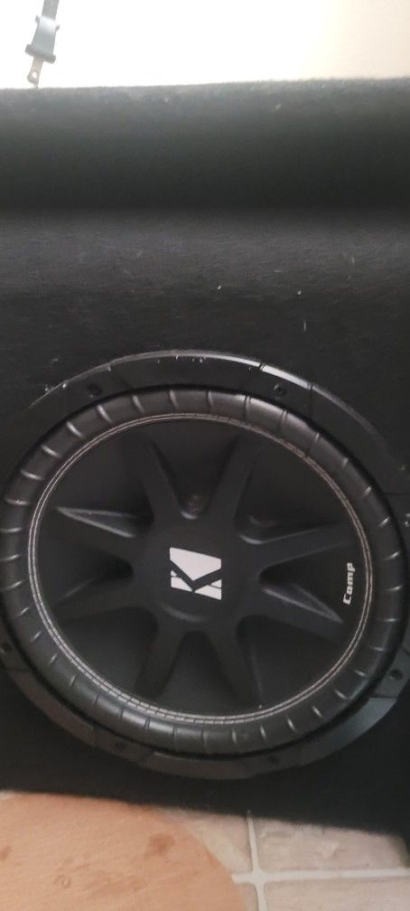 Kicker 12 Inch Subwoofer In Ported Box