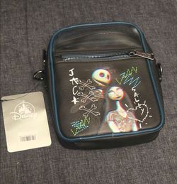 Disney Parks Loungefly The Nightmare Before Christmas Jack & Sally Crossbody Bag