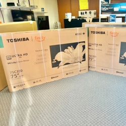 Tv 75 Toshiba Smart 4k Hdtv In Box 6 Month Warranty.  