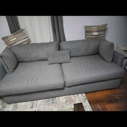 Sofa & Chevron Pattern Chair Set