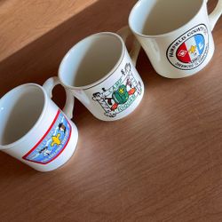 Three B.S.A. Camp Mugs