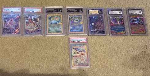 *GRADED* 8/UP Pokemon cards