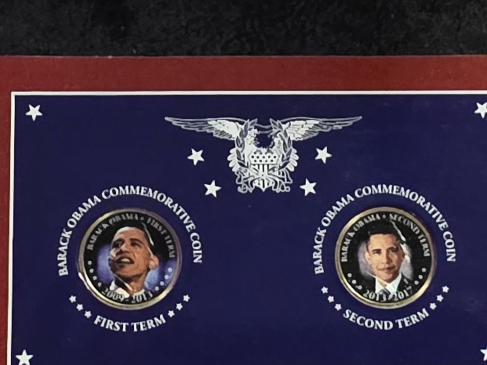 Barack Obama Commemorative U.S Dollar  Coins First And Second Term