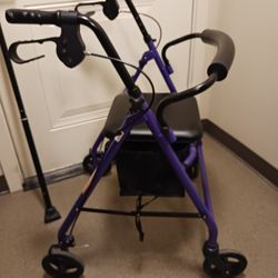 Medline Professional Grade Walker 400 Lb Capacity Cobalt Blue! Like New Mint Nice