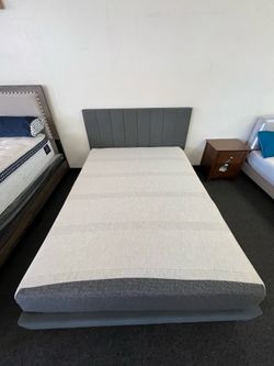 Full size bed and mattress