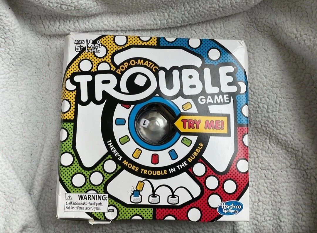 Hasbro Pop-O-Matic Trouble Game - opened Box
