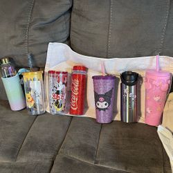 Disney -WINNIE THE POOH HONEY 🍯 Hello Kitty-Coca Cola TUMBLER -$15 EACH FIRM