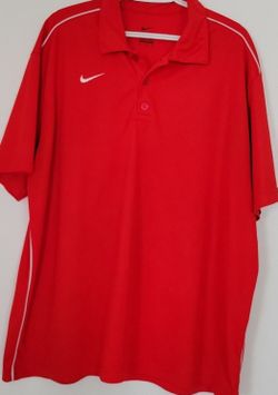 Nike Dri-Fit Men's Red Polo Shirt.Size XL
