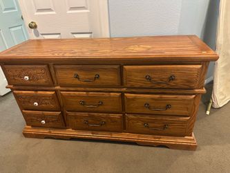 Dresser with mirror