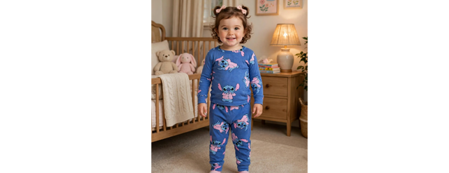 Disney Stitch pajamas for toddlers Blue Cotton blend Size 2T