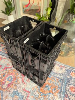 6 bottle plastic crate