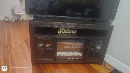 Fireplace, dark brown