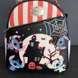 DISNEY STITCH HALLOWEEN LOUNGEFLY BACKPACK! BRAND NEW!  JUST IN TIME FOR HALLOWEEN!!