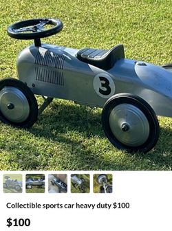 Collectible heavy duty peddle car $80
