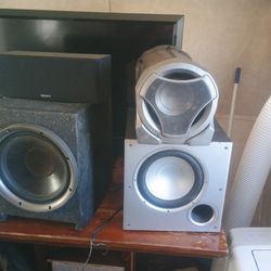 12 in, 10 in, 8in subwoofers