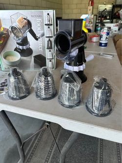MIU Rotary Food Grater w/ 5 Stainless Drums – New