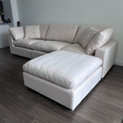 New Beige Sofa Cloud Couch Sectional