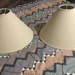 Lampshades pair $60