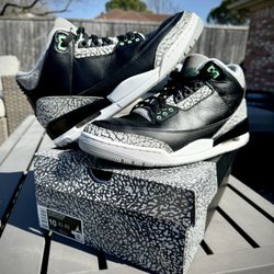 Jordan 3 Retro ‘Green Glow’ - Sz 10M